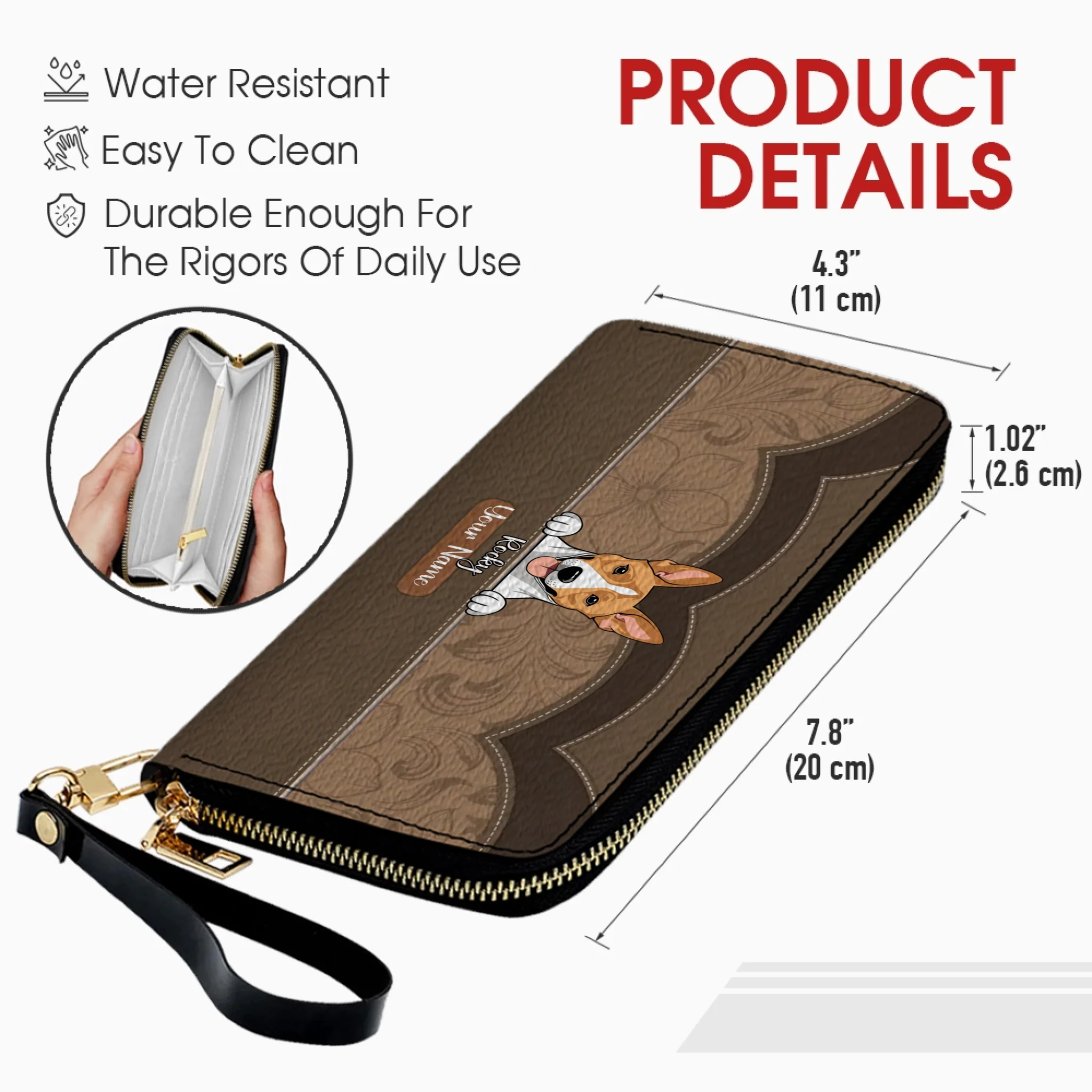 Customized Pet Wallet – Choose Your Colors & Pet Art Style | 89Prints