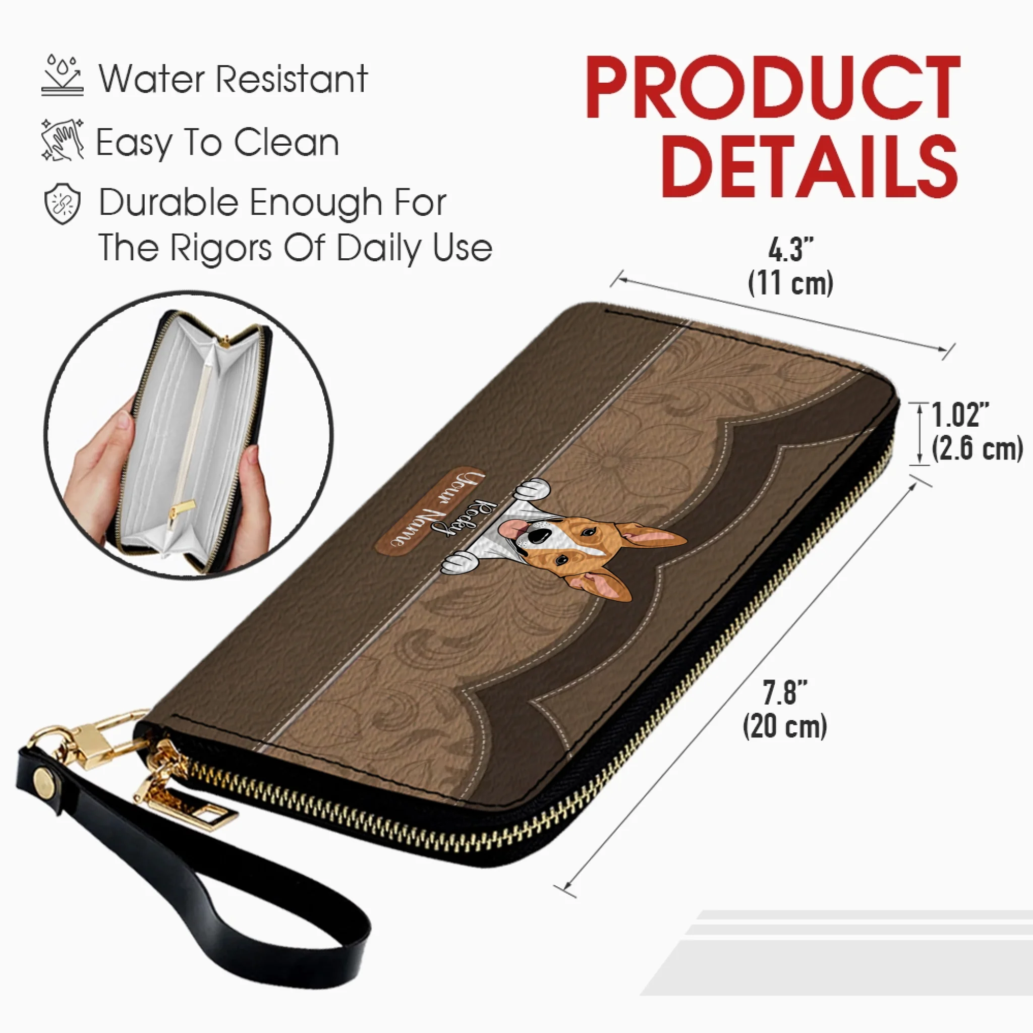 Customized Pet Wallet – Choose Your Colors & Pet Art Style | 89Prints