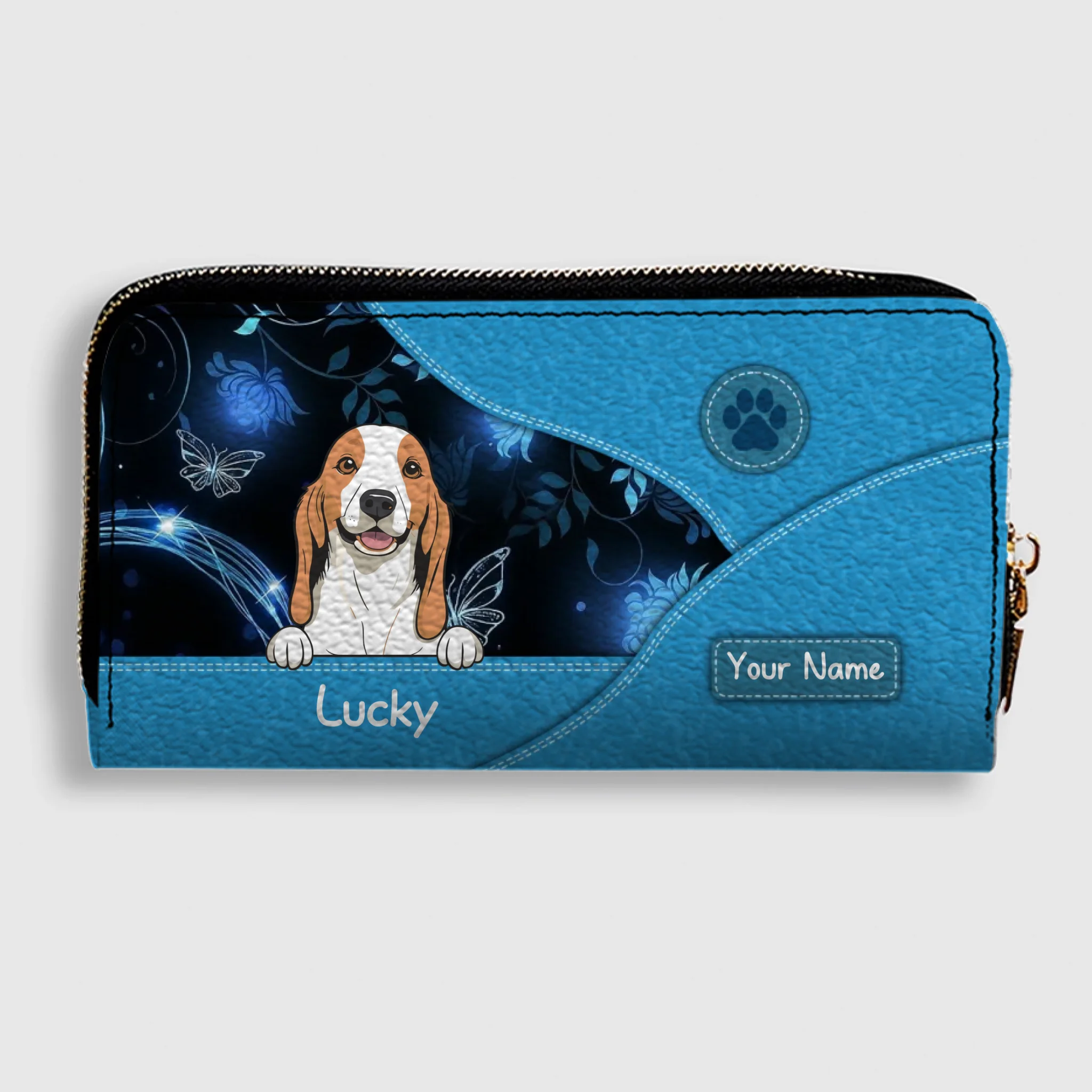 Customized Pet Wallet – Select Text, Color & Pet Count | 89Prints