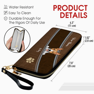Dog Paw Print Wallet – Custom Dog & Cat Leather Wallets - Gift For Pet Lovers | 89Prints
