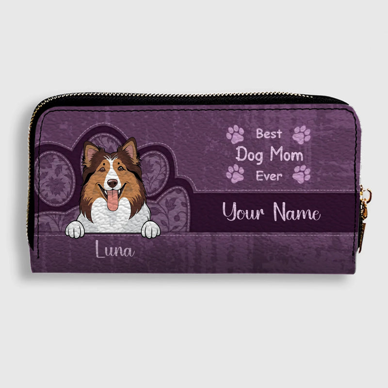 Customized Wallet With Dog Print - 