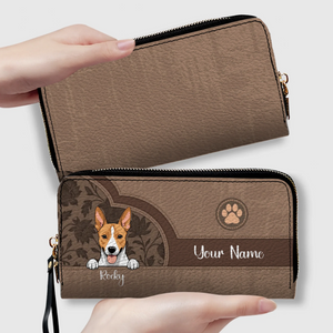 Customized Leather Printed Wallet For Women - Fun Gifts For Dog Lovers – 89Prints