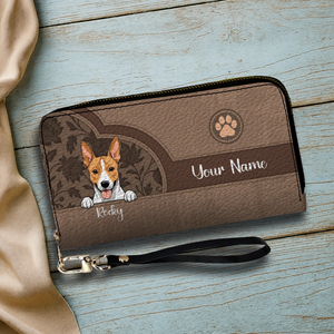 Customized Leather Printed Wallet For Women - Fun Gifts For Dog Lovers – 89Prints