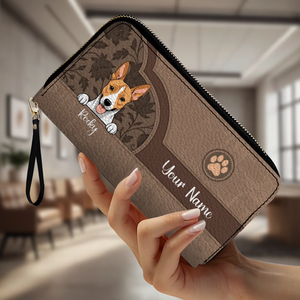 Customized Leather Printed Wallet For Women - Fun Gifts For Dog Lovers – 89Prints