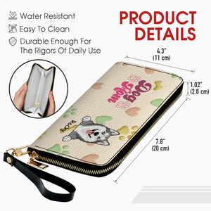 Personalized Dog Mom Wallet With Multiple Pets Names & Breeds – 89Prints