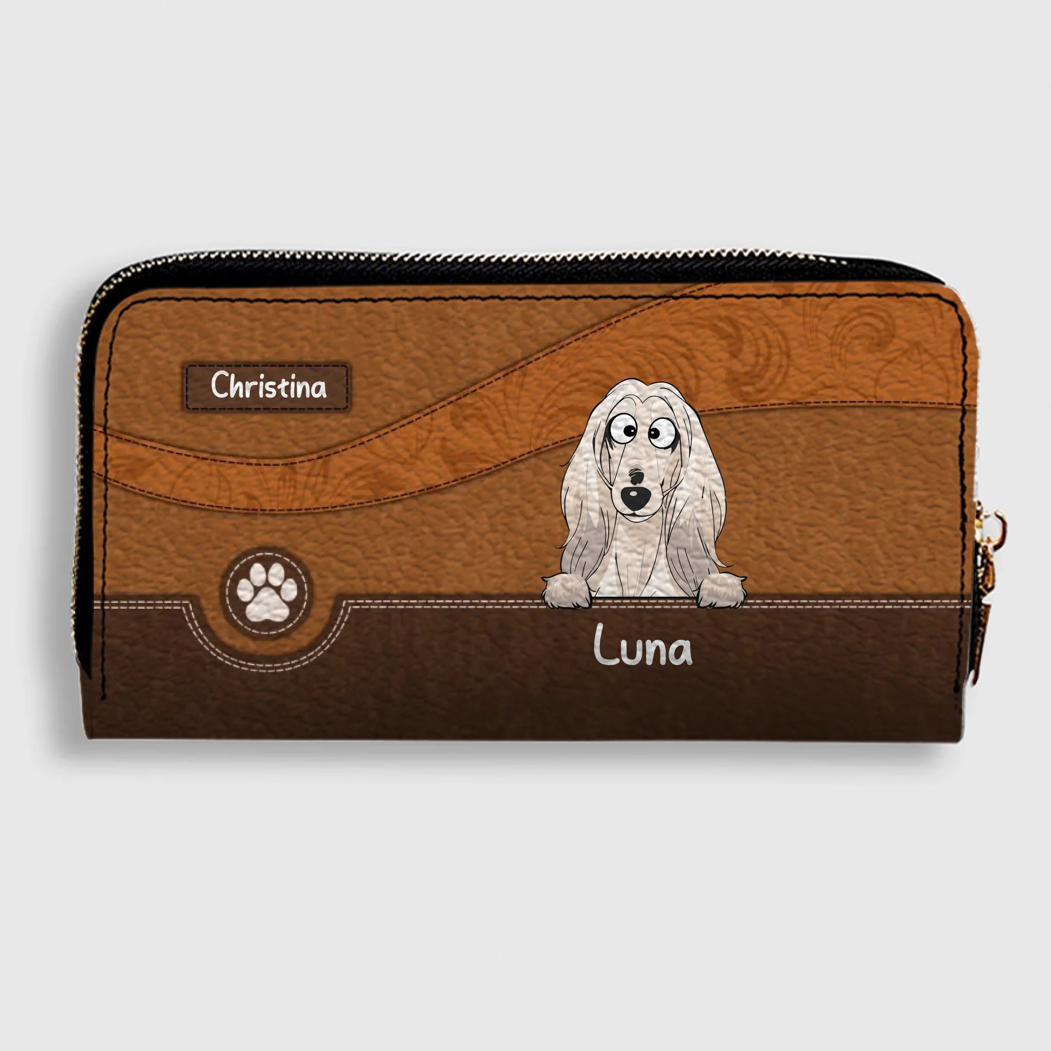 Best Dog Mom Gift Wallet – Personalized Multiple Dogs With Names - 89Prints