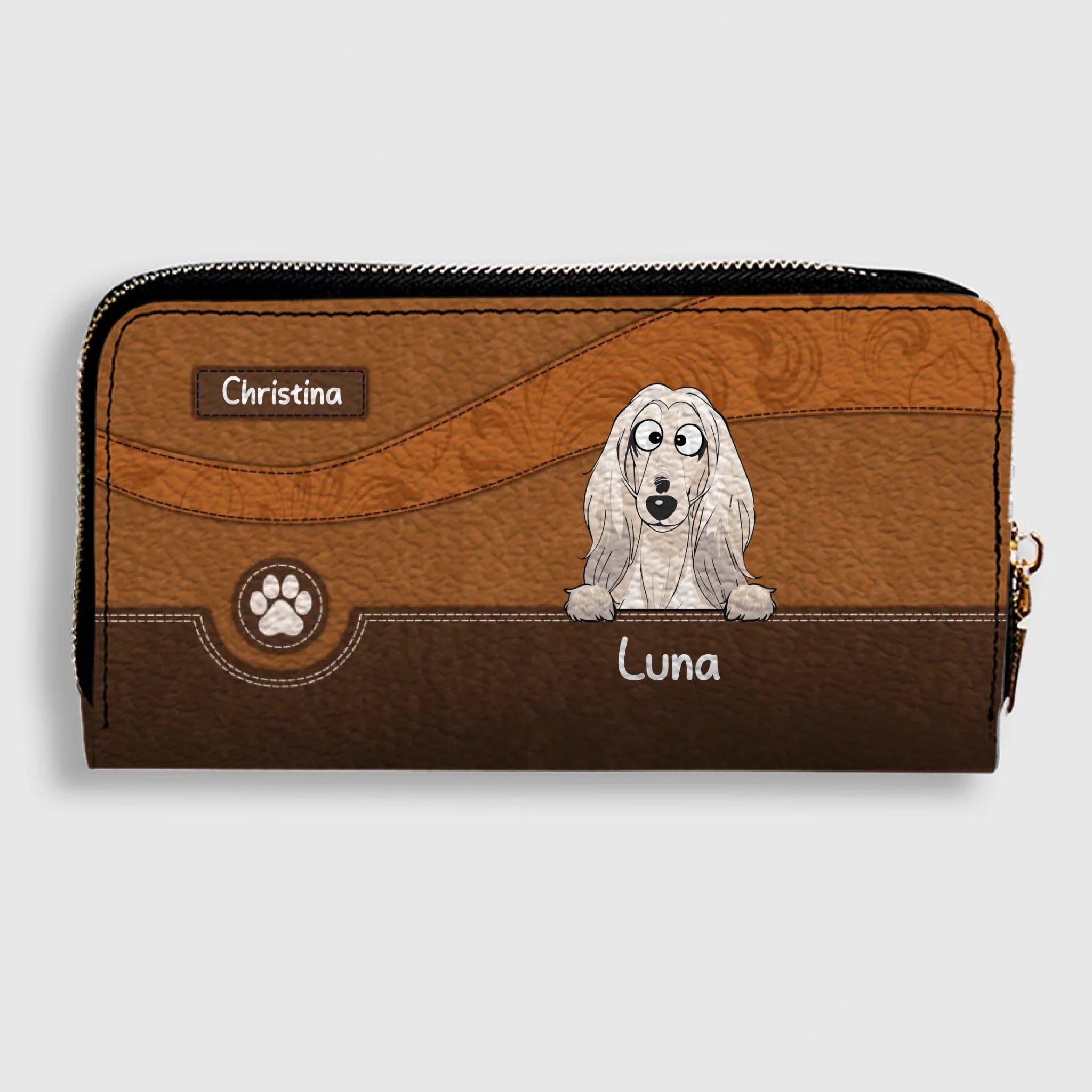 Best Dog Mom Gift Wallet – Personalized Multiple Dogs With Names - 89Prints