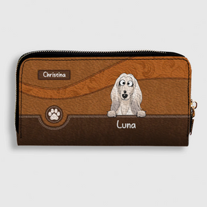 Best Dog Mom Gift Wallet – Personalized Multiple Dogs With Names - 89Prints