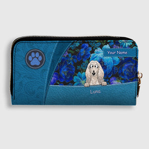 Personalized Dog Wallet – Custom Dog Illustration Wallet, Holiday Design, Dog Mom Gift - 89Prints