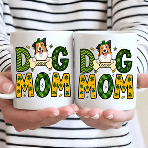 Lucky St. Patrick’s Day Custom Dog & Cat Mug – Personalized Pet Name Gift for Dog Moms – 89Prints