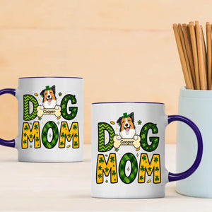 Lucky St. Patrick’s Day Custom Dog & Cat Mug – Personalized Pet Name Gift for Dog Moms – 89Prints