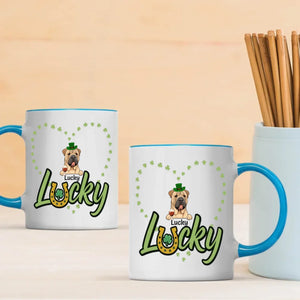 Lucky Shamrock Custom Pet Mug for St. Patrick’s Celebration – Personalized Gift - 89prints