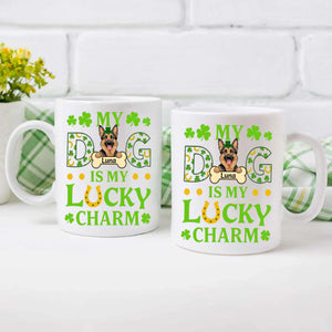 Personalized St. Patrick’s Mug – My Dog Is My Lucky Charm Celebration - 89Prints