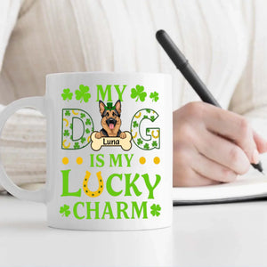 Personalized St. Patrick’s Mug – My Dog Is My Lucky Charm Celebration - 89Prints