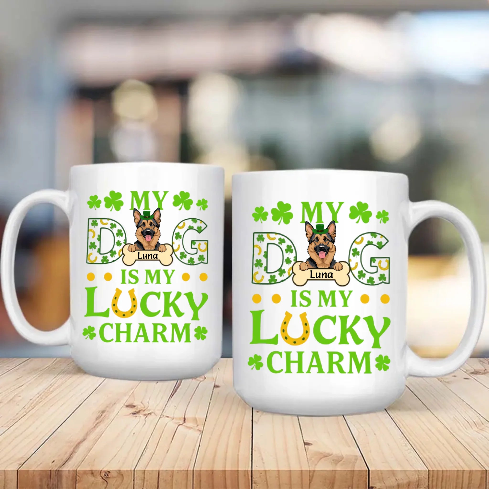 Personalized St. Patrick’s Mug – My Dog Is My Lucky Charm Celebration - 89Prints