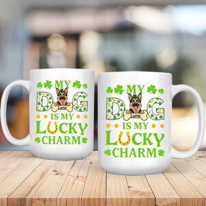 Personalized St. Patrick’s Mug – My Dog Is My Lucky Charm Celebration - 89Prints