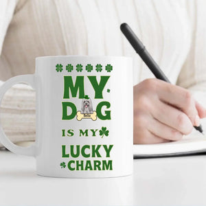 St. Patrick’s Dog Mug – Personalized Lucky Dog Celebration Coffee Cup – 89Prints