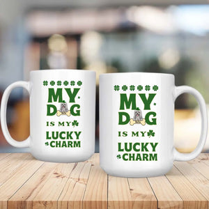 St. Patrick’s Dog Mug – Personalized Lucky Dog Celebration Coffee Cup – 89Prints