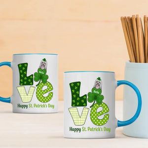 Happy St. Patrick’s Day Dog Mug – Personalized Lucky Shamrock Gift – 89Prints