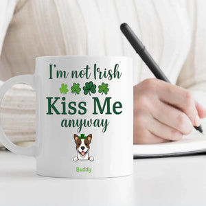 Dog Lover St Patrick’s Day Mug – Happy Saint Paw-Trick’s Day with Cute Dog Art - 89Prints