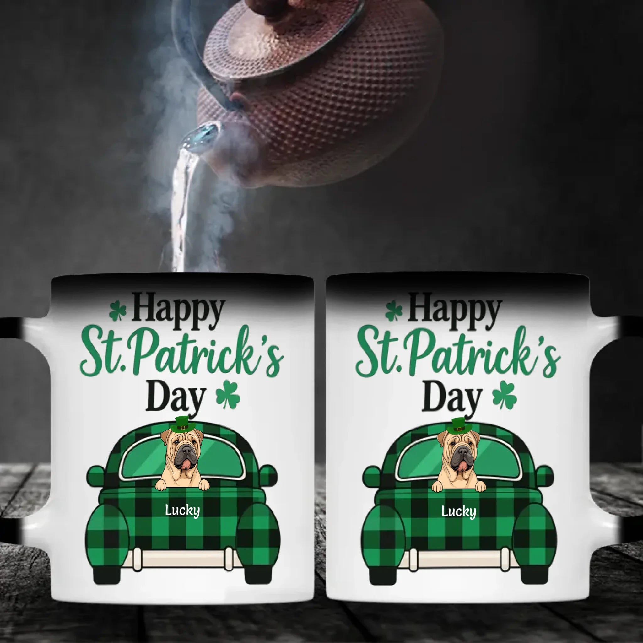 Patrick-Themed Personalized Dog Mug – Funny Custom Dog & Name | 89Prints