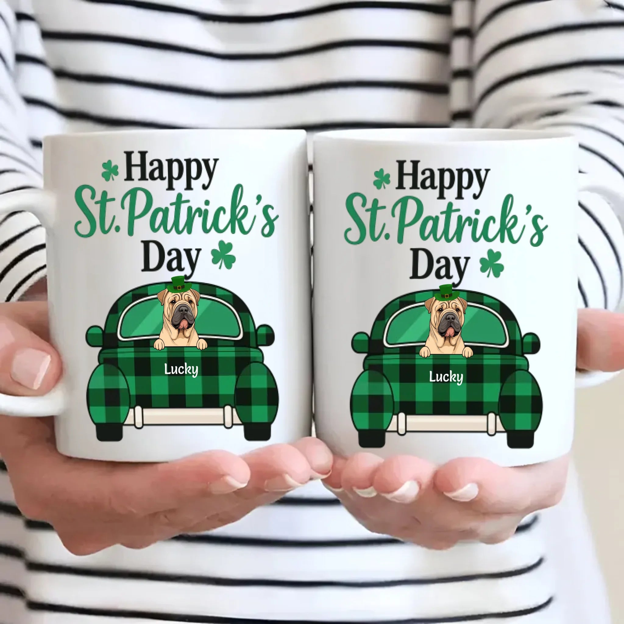 Patrick-Themed Personalized Dog Mug – Funny Custom Dog & Name | 89Prints