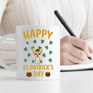 Magic Dog Mug – Leprechaun Dog & Shamrocks for St. Patrick’s Day - 89Prints