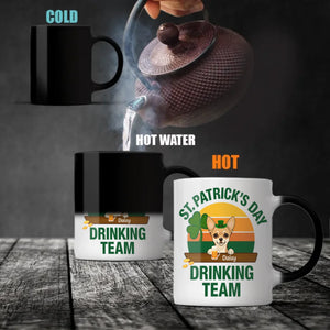 St. Patrick’s Day Drinking Team Dog Mug – Custom Leprechaun Dog Design - 89Prints