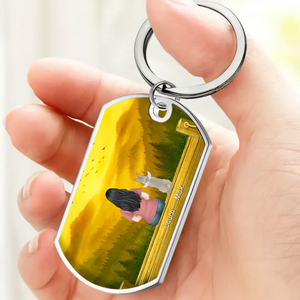 Personalized Memorial Keychain “Inside Your Heart” – Custom Dog Illustration & Name Keepsake Gift - 89Prints