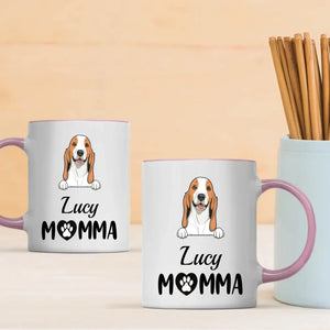 Cherished Momma Dog Mug – Personalized Gift For Dog Lovers - 89Prints