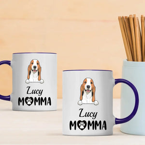 Cherished Momma Dog Mug – Personalized Gift For Dog Lovers - 89Prints