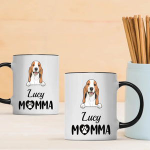 Cherished Momma Dog Mug – Personalized Gift For Dog Lovers - 89Prints