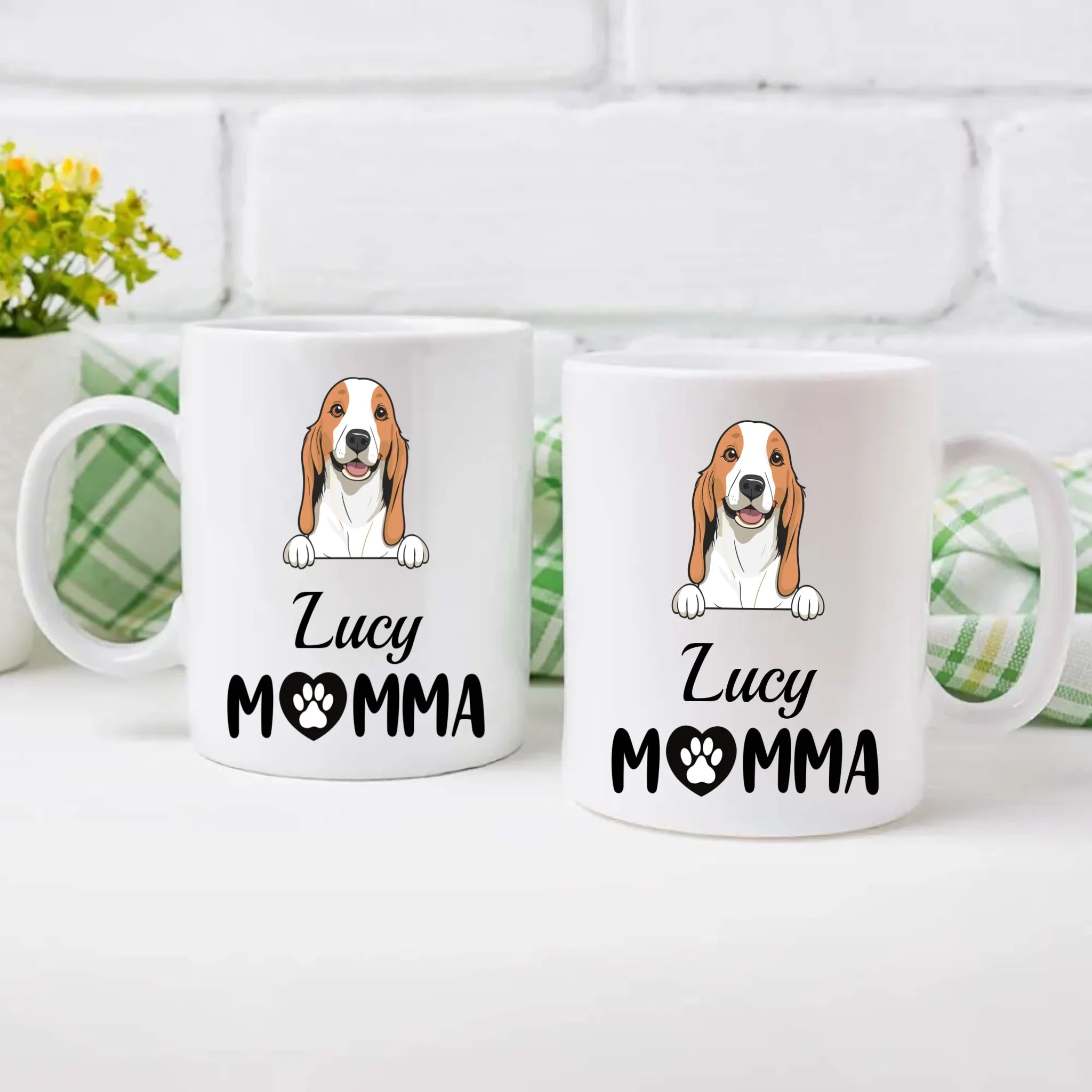 Cherished Momma Dog Mug – Personalized Gift For Dog Lovers - 89Prints