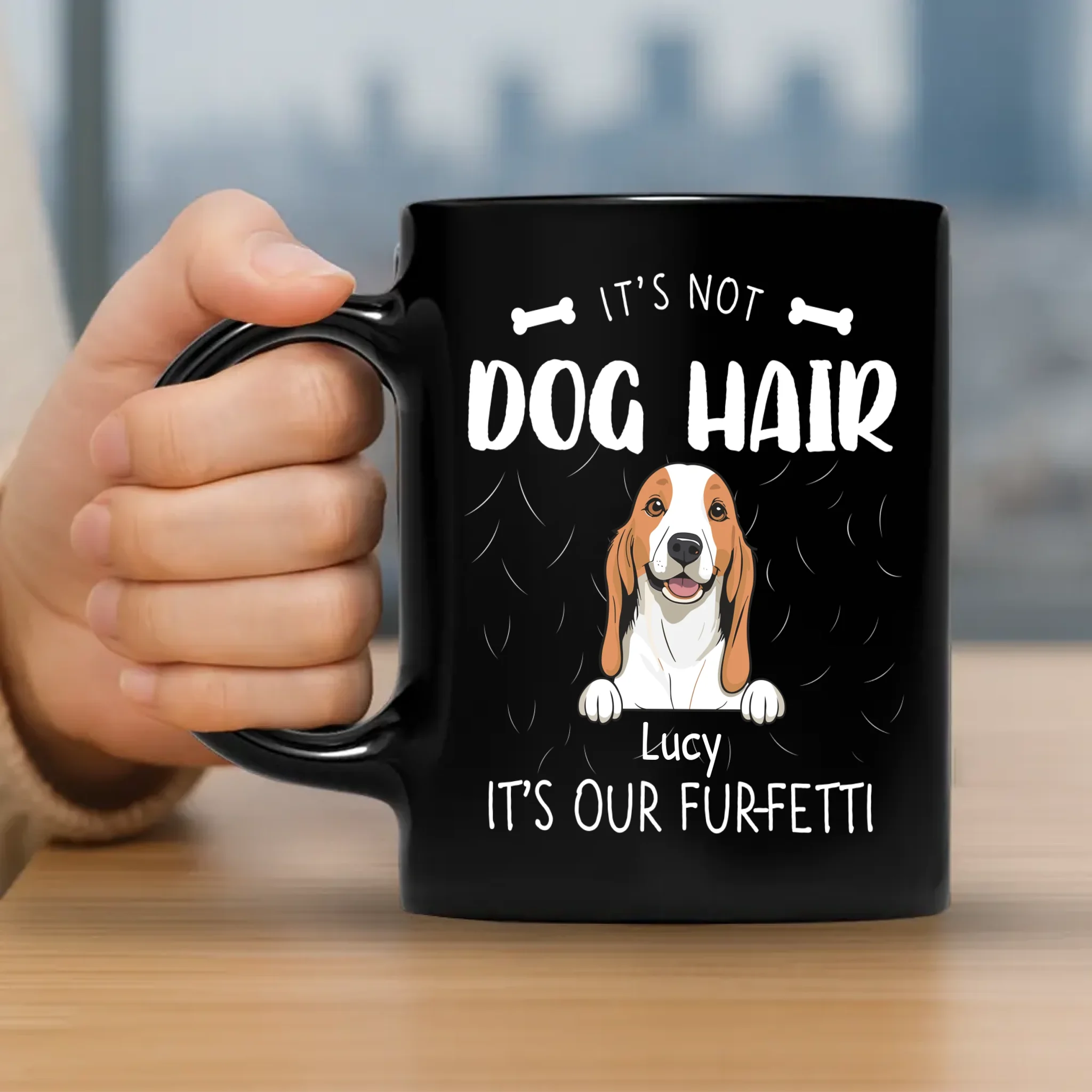 The Mug Dog Personalized - It's Not Dog Hair, It's Our Fur-Fetti - 89Prints
