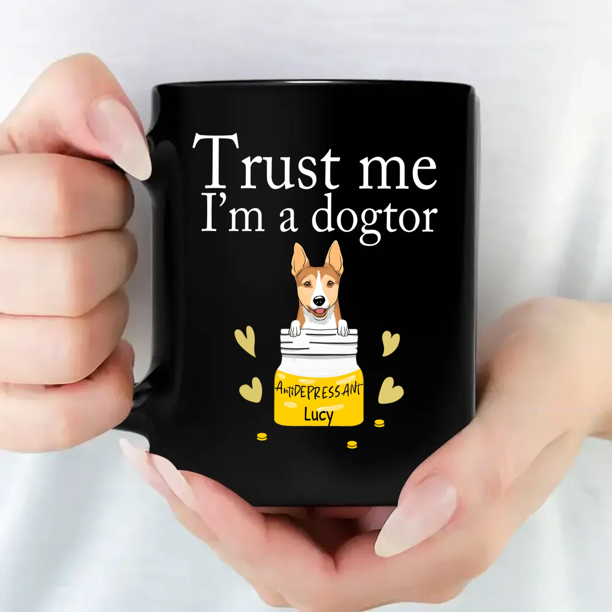 Thoughtful Personalized Dog Mug – Trust Me, I’m a Dogtor | 89Prints