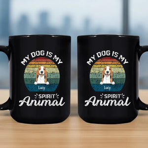 Individualized Dog Mug - My Dog Is My Spirit Animal - 89Prints