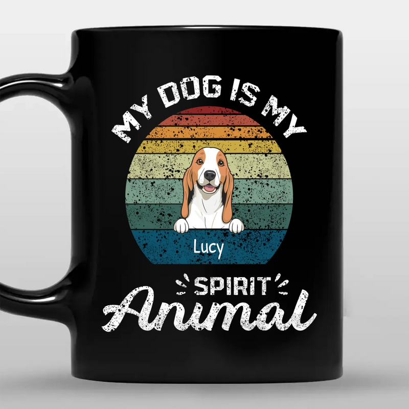 Individualized Dog Mug - My Dog Is My Spirit Animal - 89Prints