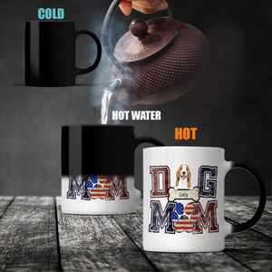 Unique Dog Mom Mug - Customized With Dog's Clipart And Name - 89Prints