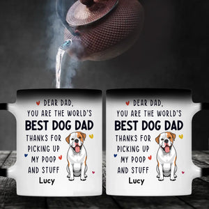 Custom Dog Mug - Dear Dad, You Are The World's - 89Prints