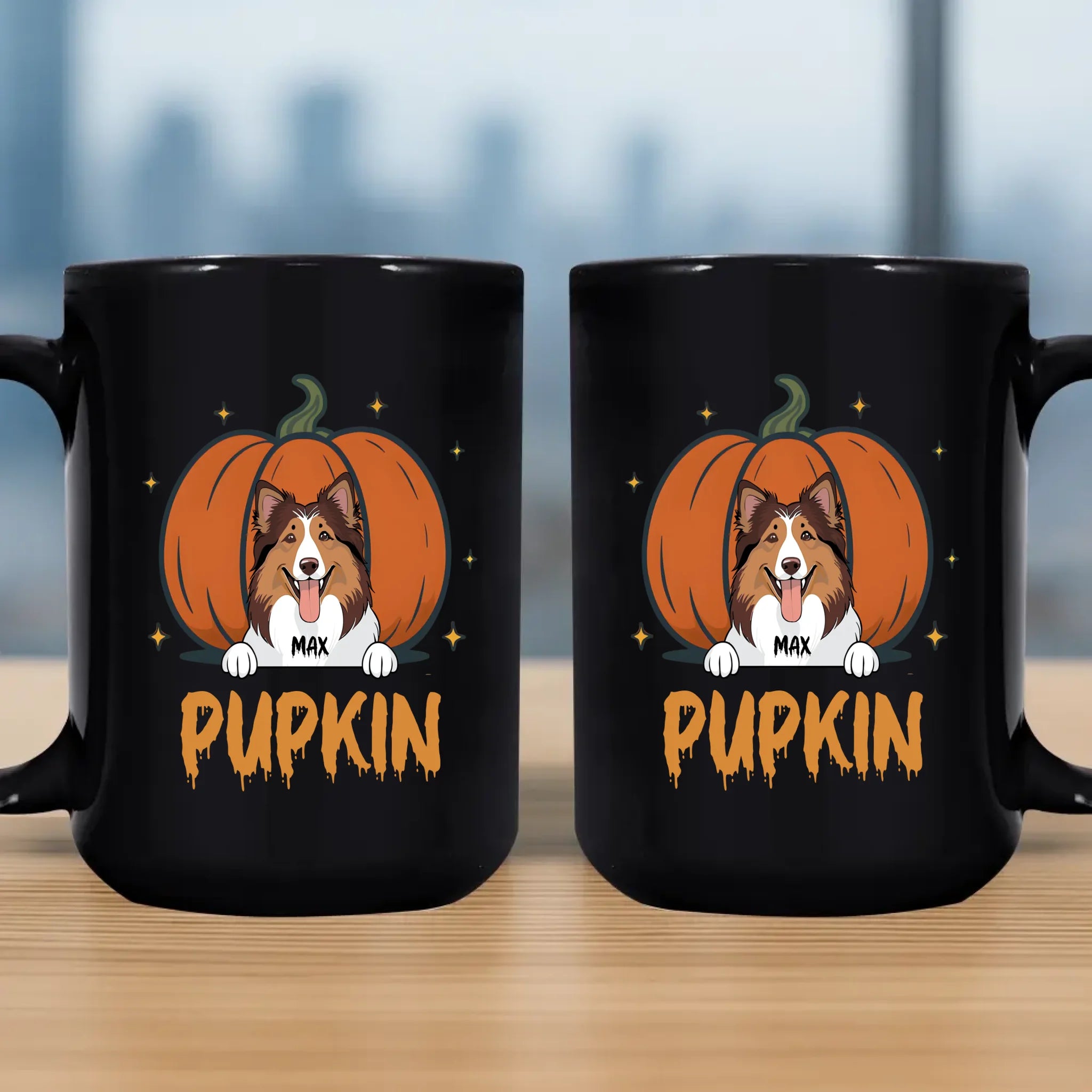 Thoughtful Personalized Dog Mug – Pumpkin Pupkin Halloween Mug With Custom Name – 89Prints
