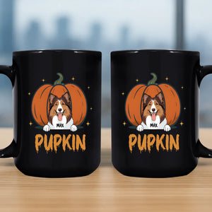 Thoughtful Personalized Dog Mug – Pumpkin Pupkin Halloween Mug With Custom Name – 89Prints