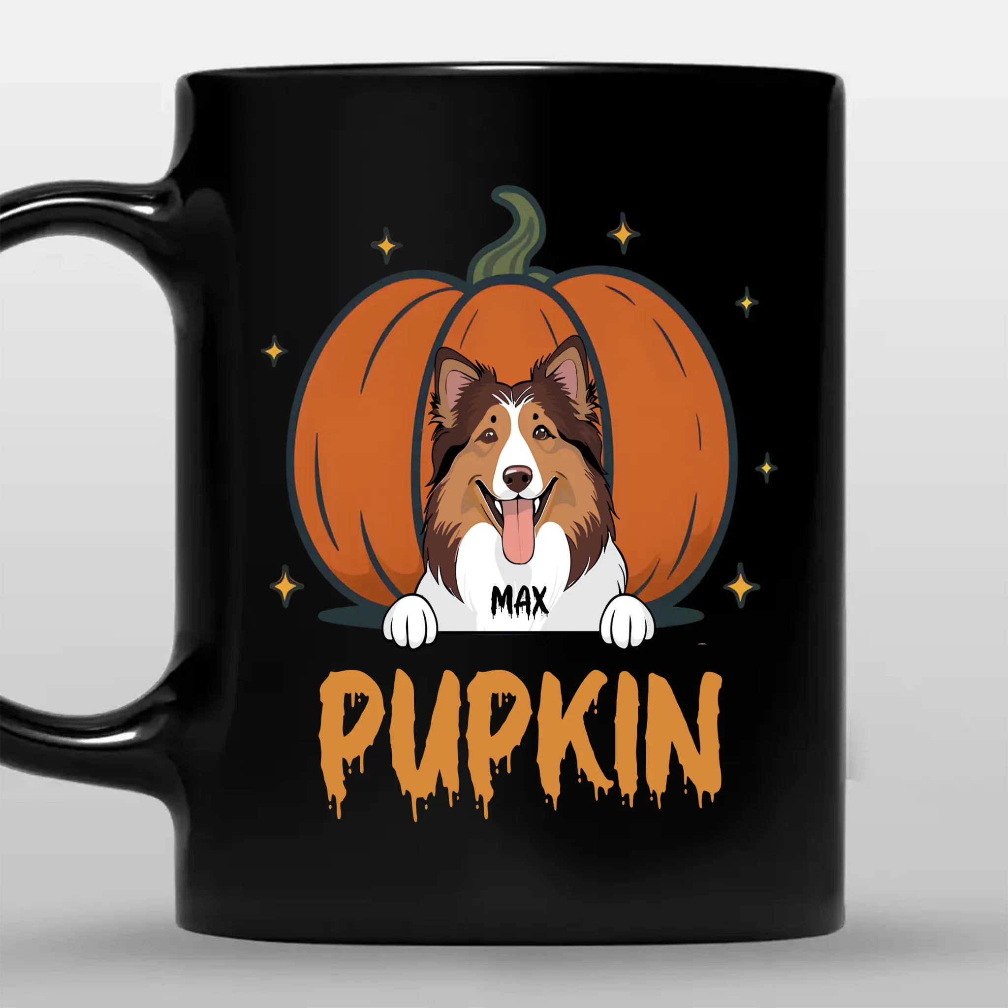 Thoughtful Personalized Dog Mug – Pumpkin Pupkin Halloween Mug With Custom Name – 89Prints