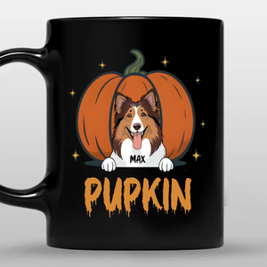 Thoughtful Personalized Dog Mug – Pumpkin Pupkin Halloween Mug With Custom Name – 89Prints