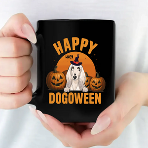 Cherished Personalized Dog Mug – Happy Dogoween Halloween Mug – 89Prints