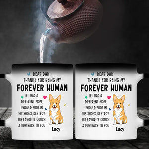 Tailored Dog Clipart Mug - Dear Dad, Thanks For Being My Forever Human - 89Prints