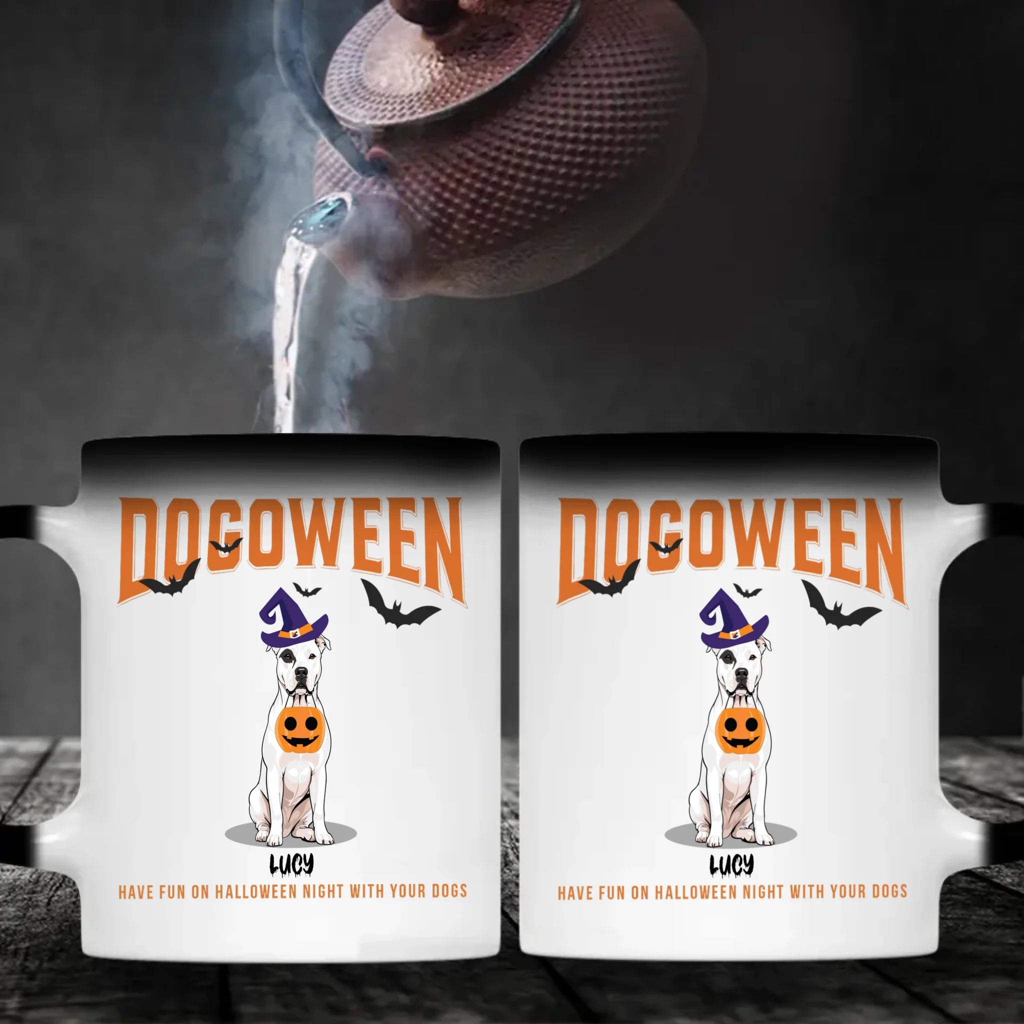 Signature Halloween Dog Mug - Dogoween Custom Gift For Dog Lovers - 89Prints