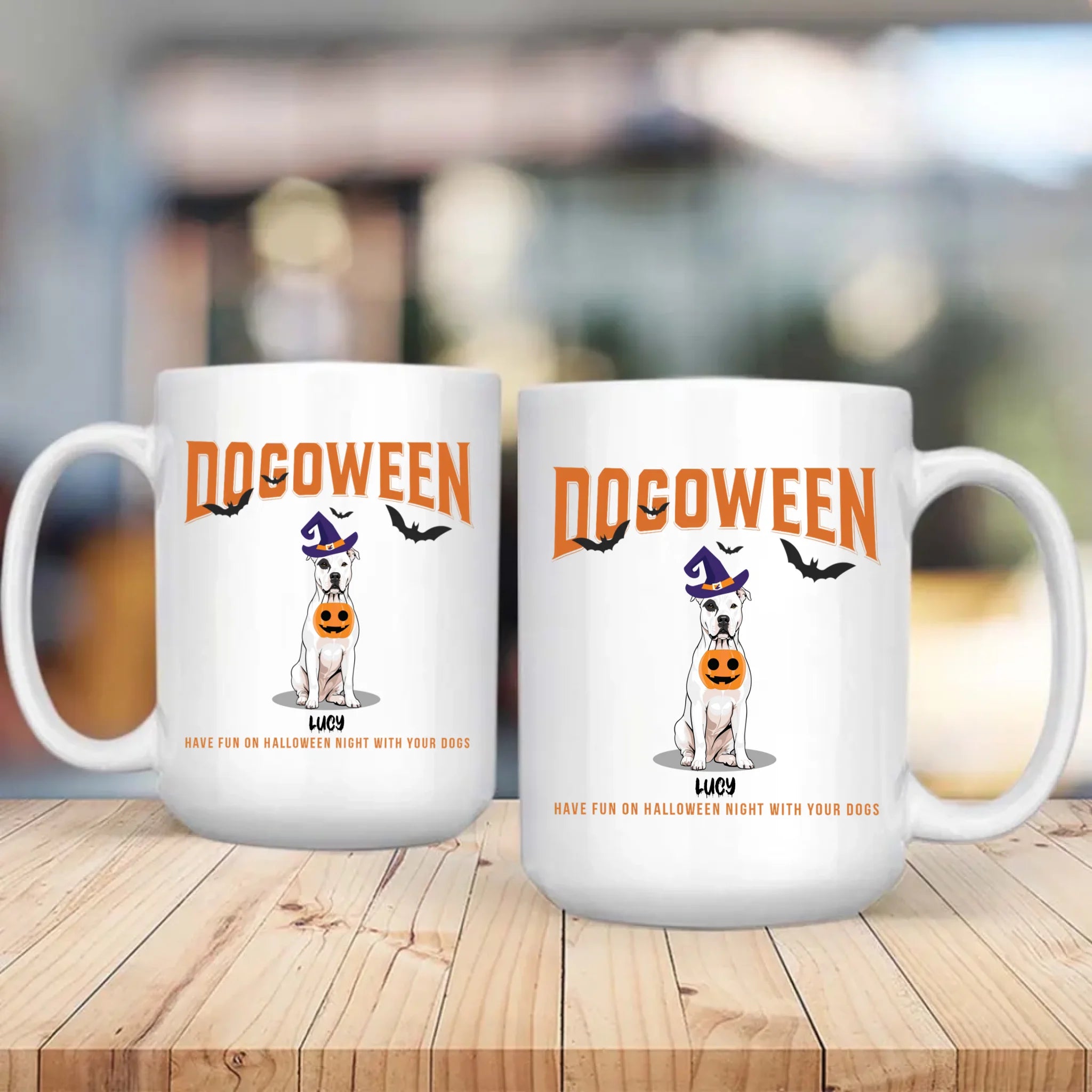 Signature Halloween Dog Mug - Dogoween Custom Gift For Dog Lovers - 89Prints