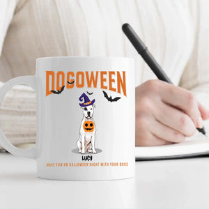 Signature Halloween Dog Mug - Dogoween Custom Gift For Dog Lovers - 89Prints