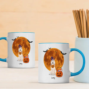 One-of-a-kind Halloween Dog Mug - Custom With Dog Name & Clipart - 89Prints