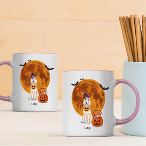 One-of-a-kind Halloween Dog Mug - Custom With Dog Name & Clipart - 89Prints